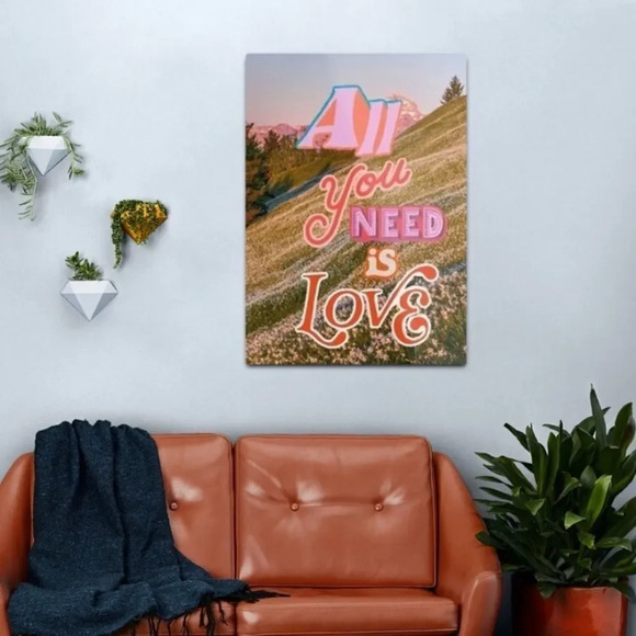 NEW! “All You Need Is Love” Canvas Wall Art - Picture 1 of 5